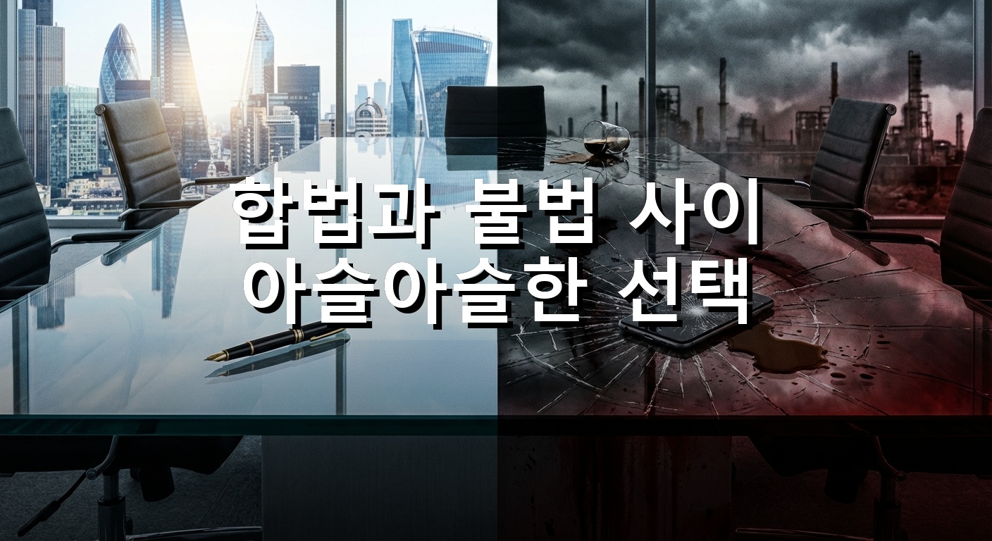 불법의 경계 리뷰: 양심을 서류 분쇄기에 갈아 넣는 직장인들의 소리 없는 비명